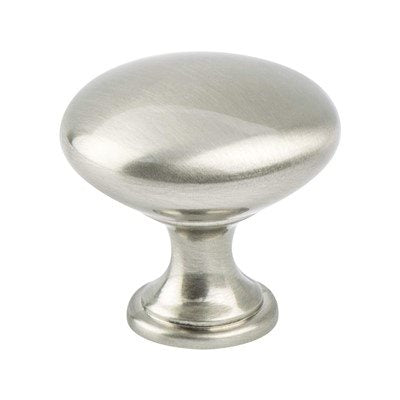 Brushed Nickel "Dash" T-Bar Round Knob and Drawer Pulls - Forge Hardware Studio