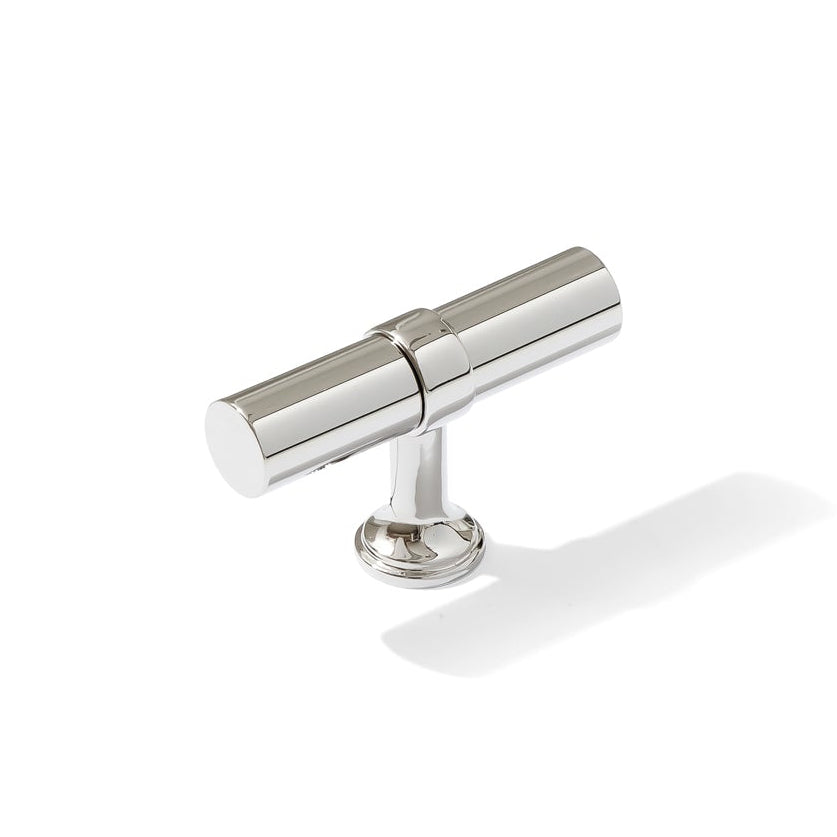 Smooth T-Bar "Contemporary" Polished Chrome Knobs and Pulls