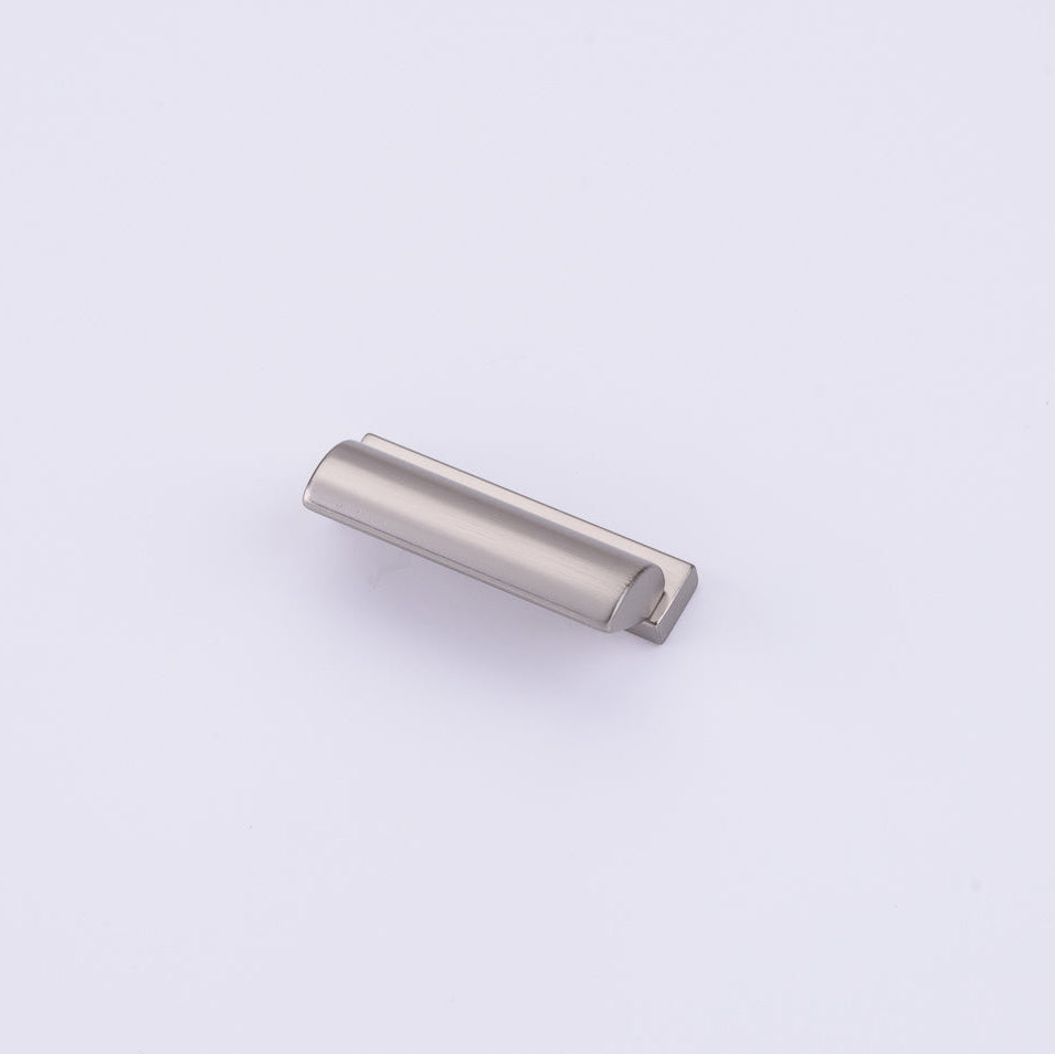 Lew's Finger Cabinet Knobs and Pulls in Brushed Nickel
