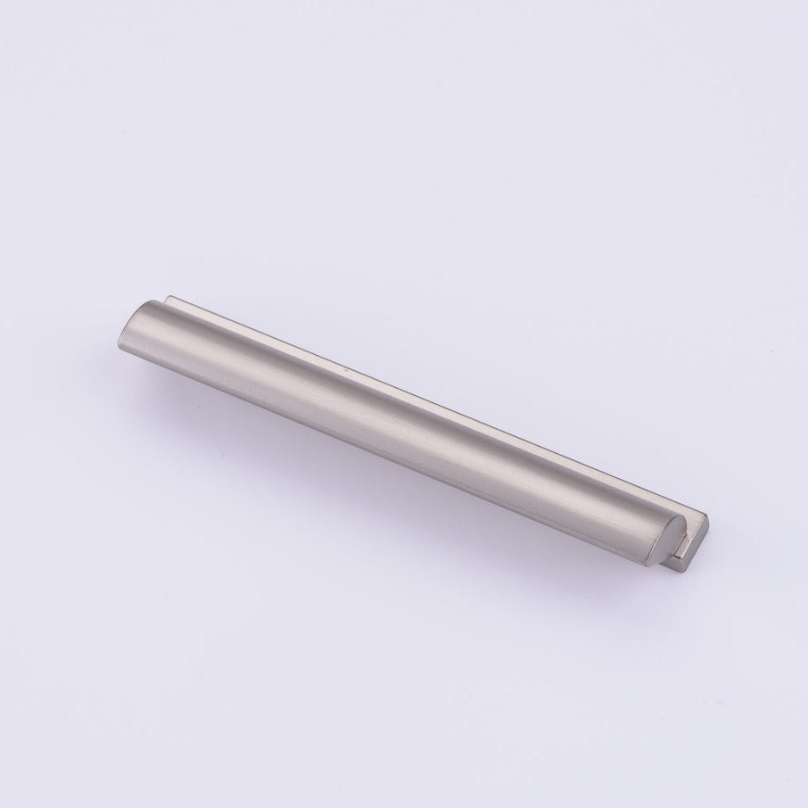 Lew's Finger Cabinet Knobs and Pulls in Brushed Nickel