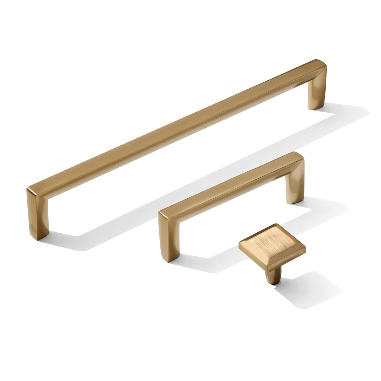 Champagne Bronze "Trane" Drawer Pulls and Knob - Forge Hardware Studio