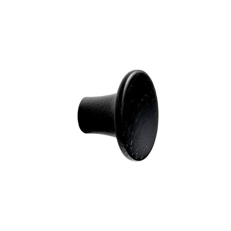 Lacquered Black Wood "Tuba" Cabinet Knob and Drawer Pulls - Forge Hardware Studio