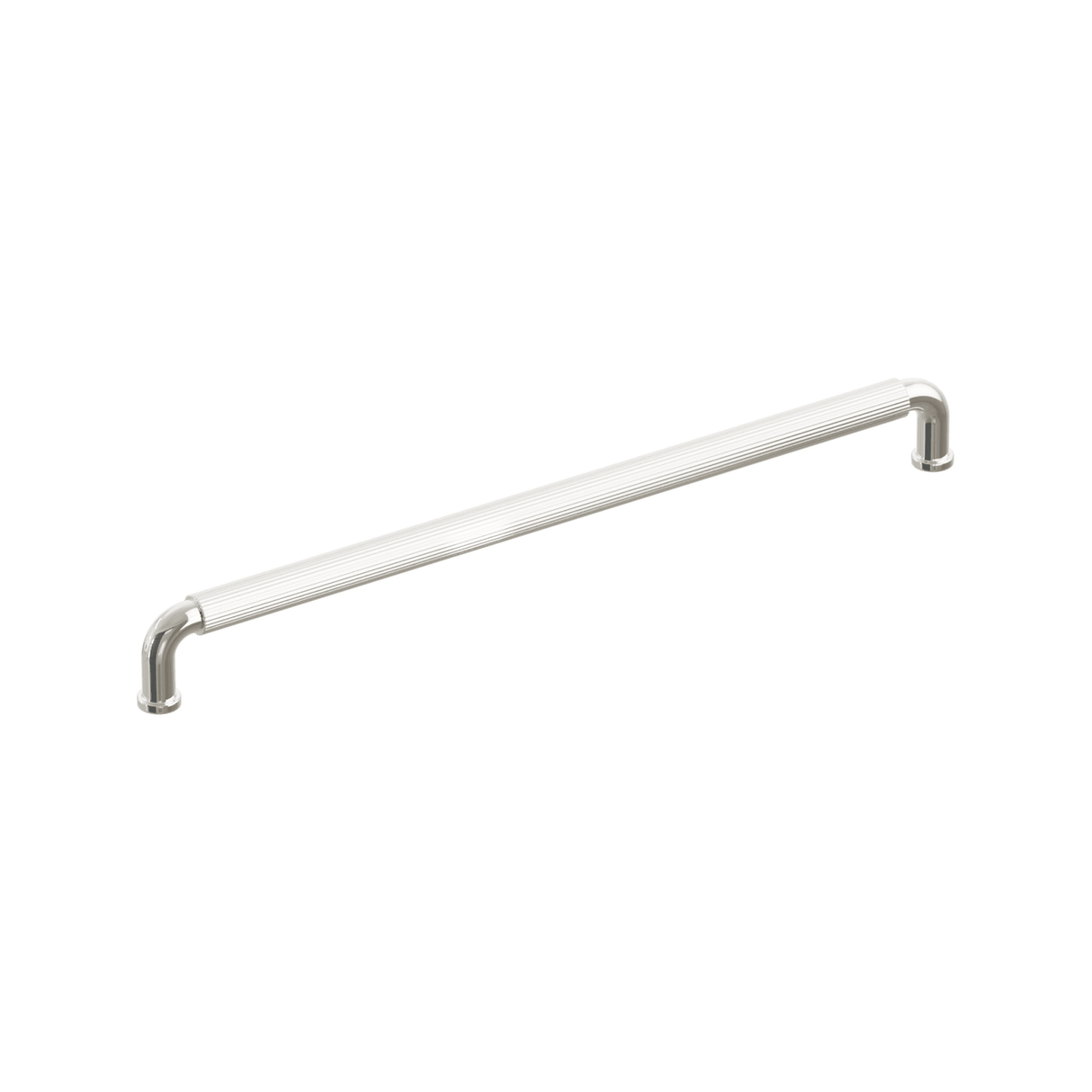 Polished Nickel "ES Fluted" Round Knobs and Drawer Pulls