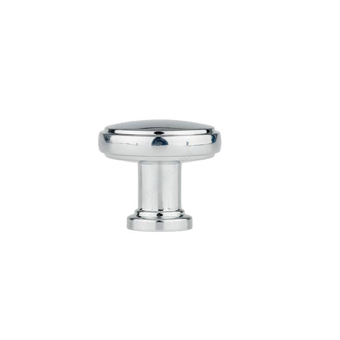 Luna Polished Chrome Round Cabinet Knob