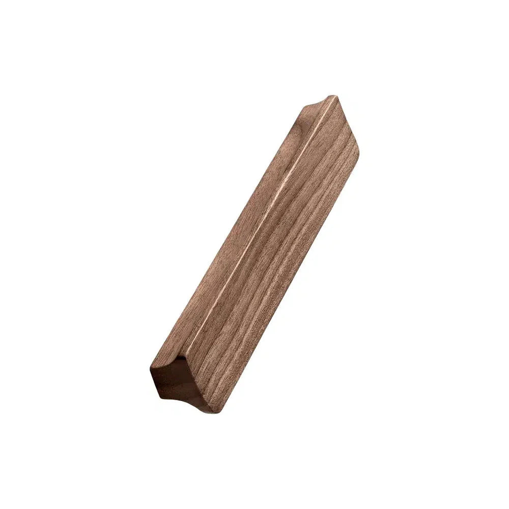 Lacquered Walnut Wood "Ante" Drawer Pulls - Euro • Knobs