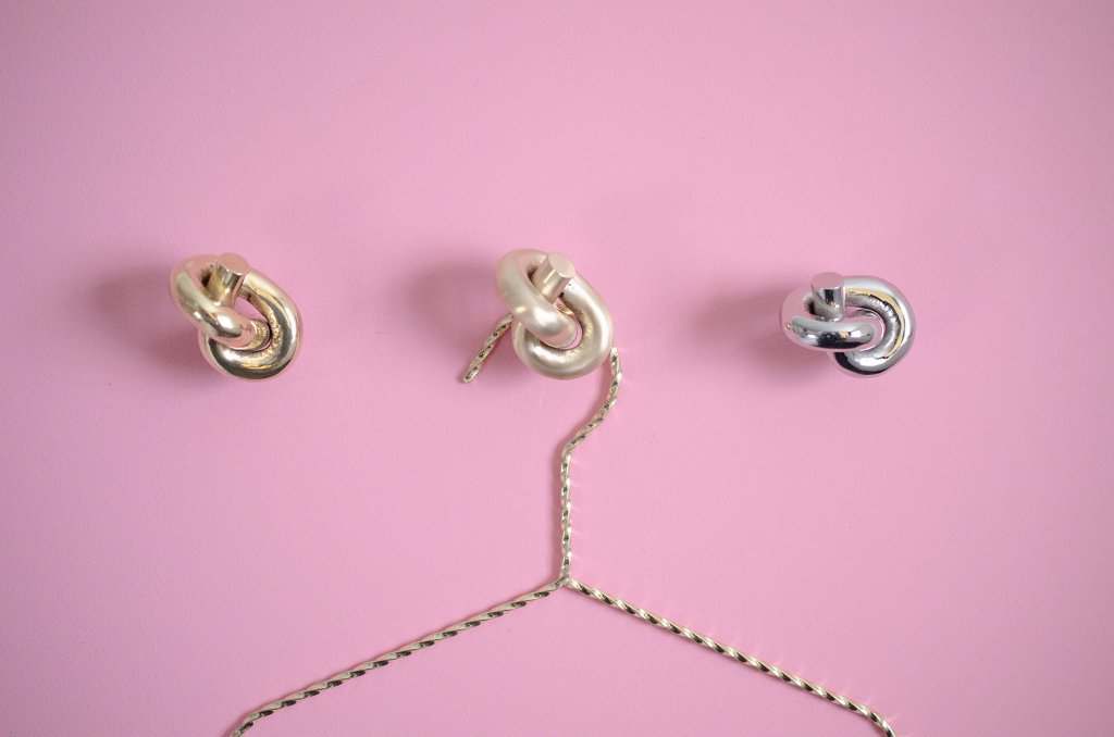 Unlacquered Brass "Knot" Cabinet Knob and Hook - Forge Hardware Studio