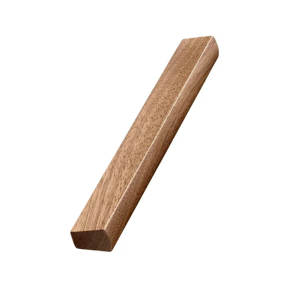 Lacquered Walnut Wood "Trim" Straight Drawer Pulls - Euro • Knobs