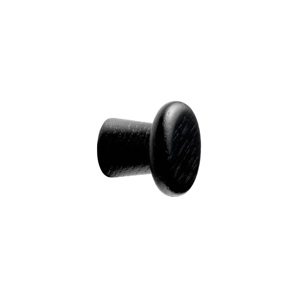 Black Stained Wood "Classis" Cabinet Knob and Drawer Pull - Euro • Knobs