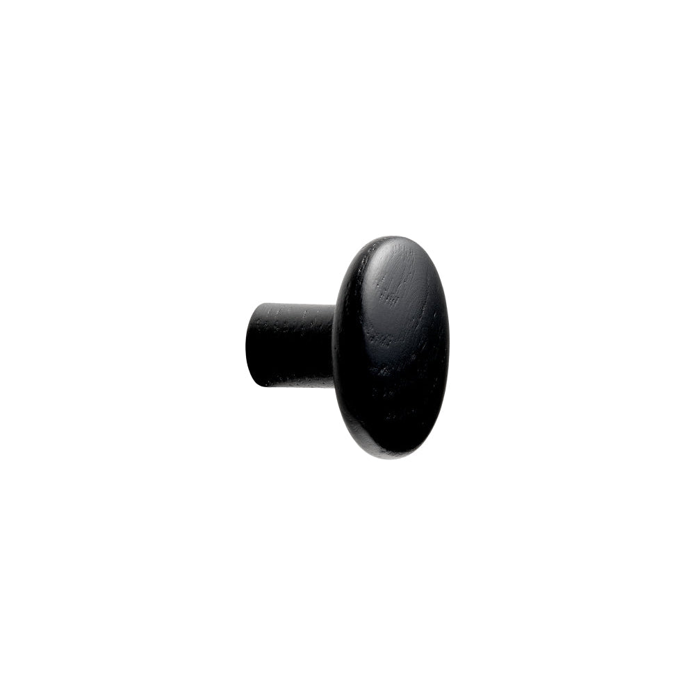 Black Lacquered Wood "Brutus" Cabinet Knob and Drawer Pulls - Euro • Knobs