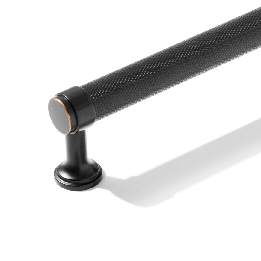 Knurled Oil Rubbed Bronze "Transitional" Cabinet Knobs and Drawer Pulls