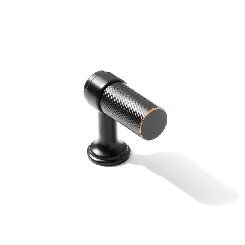 Knurled Oil Rubbed Bronze "Transitional" Cabinet Knobs and Drawer Pulls