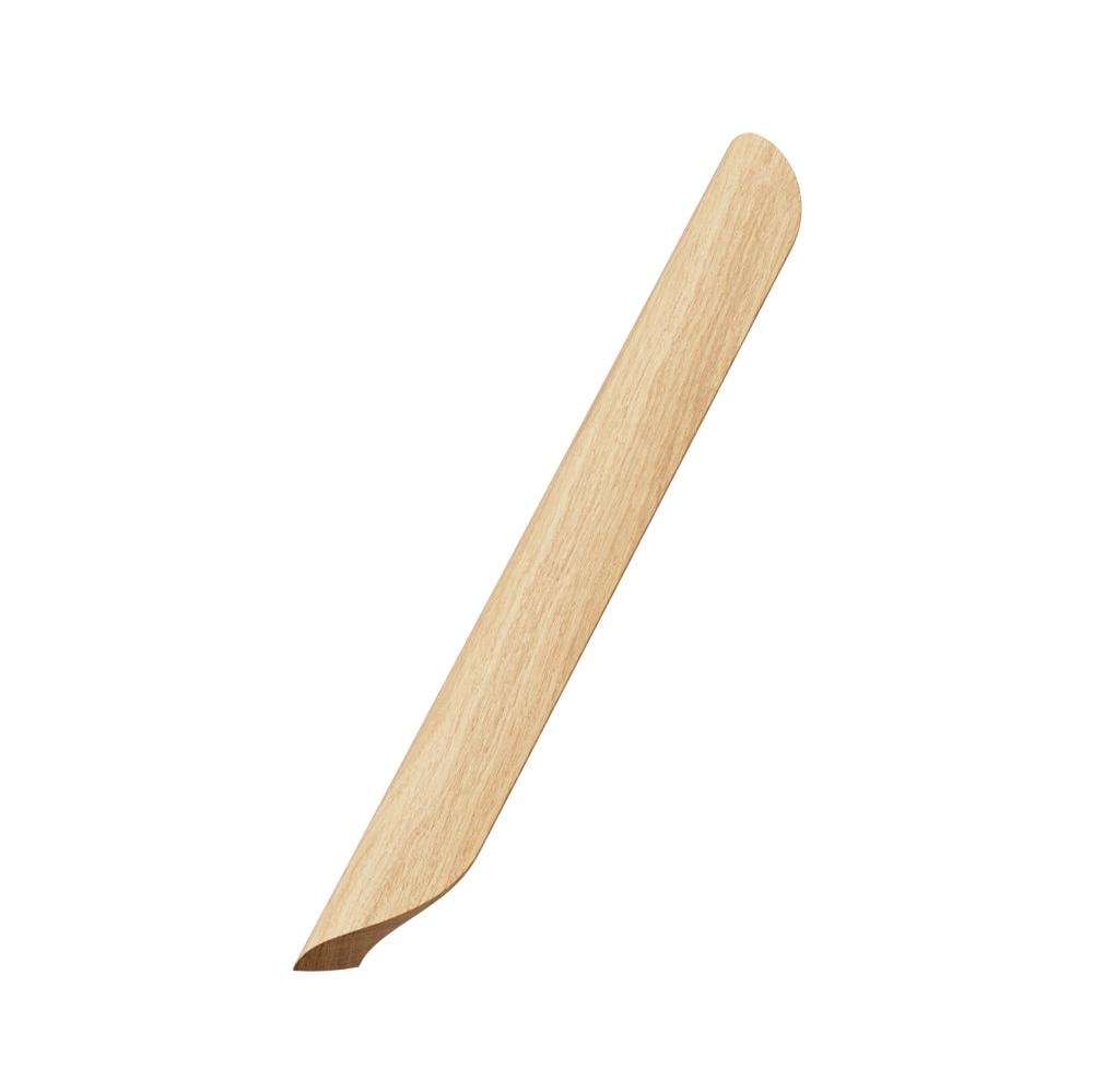 Lacquered Oak Wood "Archive" Tab Drawer Pulls - Forge Hardware Studio