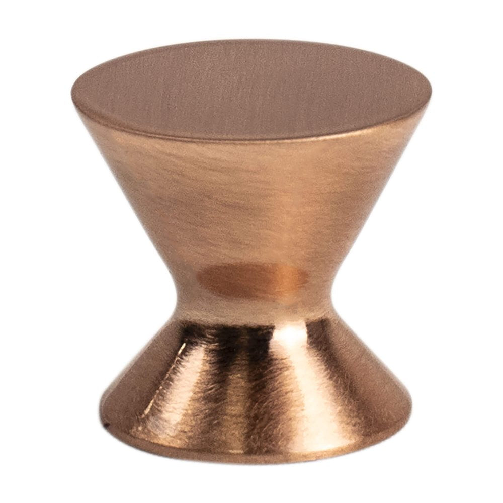 Brushed Copper "Core" Drawer Pulls and Knob - Forge Hardware Studio