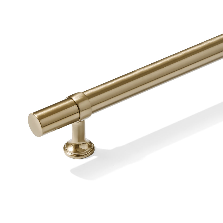 Smooth T-Bar "Contemporary" Champagne Bronze Knobs and Pulls