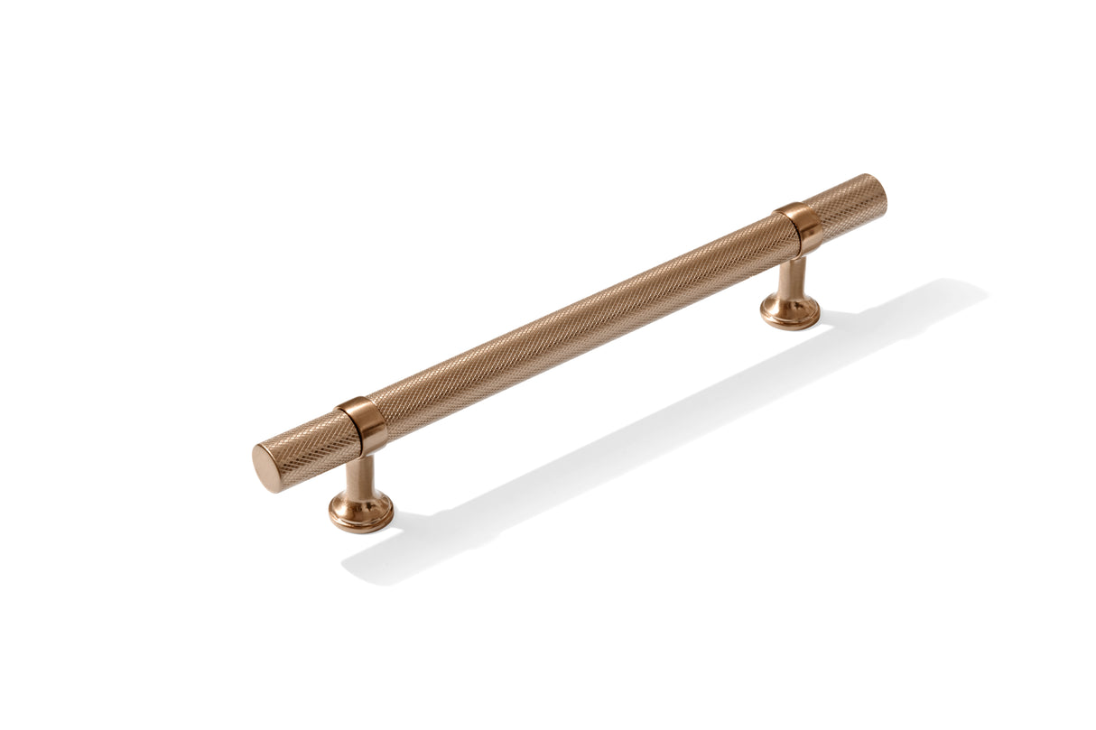 Knurled T-Bar "Contemporary" Bronze Copper Knobs and Pulls
