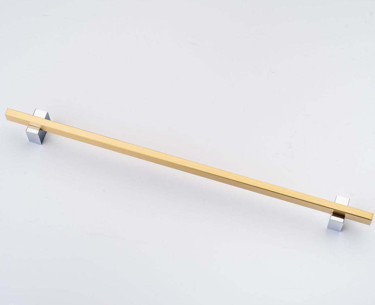 Lew's Two Tone Series Knobs and Handles Chrome and Brass - Forge Hardware Studio