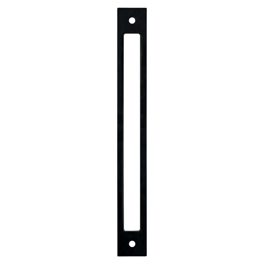 Matte Black Cutout Drawer Pull Backplates - Forge Hardware Studio