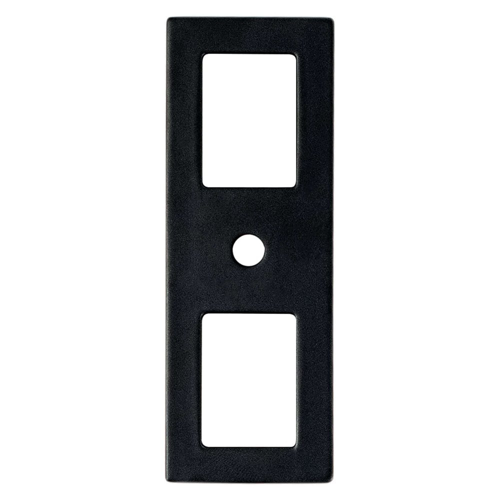 Matte Black Cutout Drawer Pull Backplates - Forge Hardware Studio