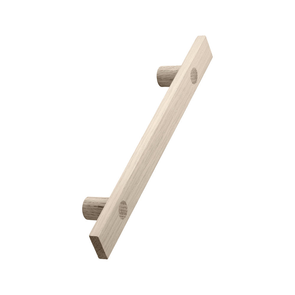 Untreated Oak Wood "Longa" Drawer Pulls - Euro • Knobs