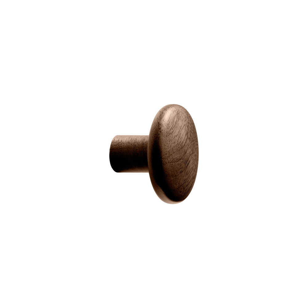 Walnut Lacquered Wood "Brutus" Cabinet Knob and Drawer Pulls - Euro • Knobs