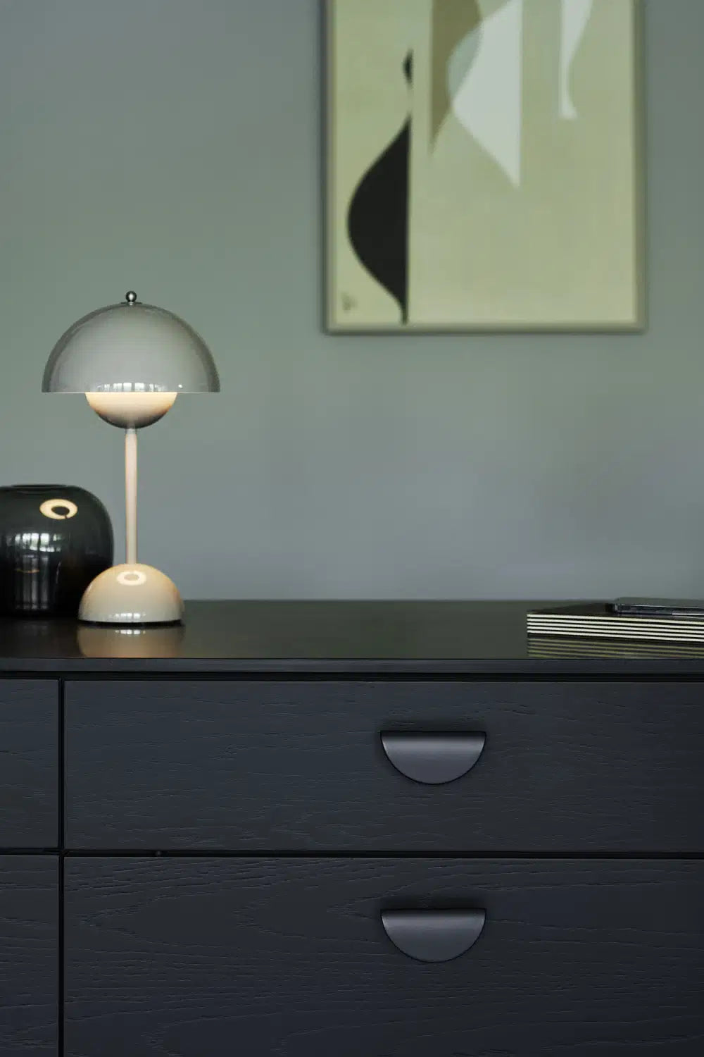 Semi-Circle "Horizon" Matte Black Drawer Pulls