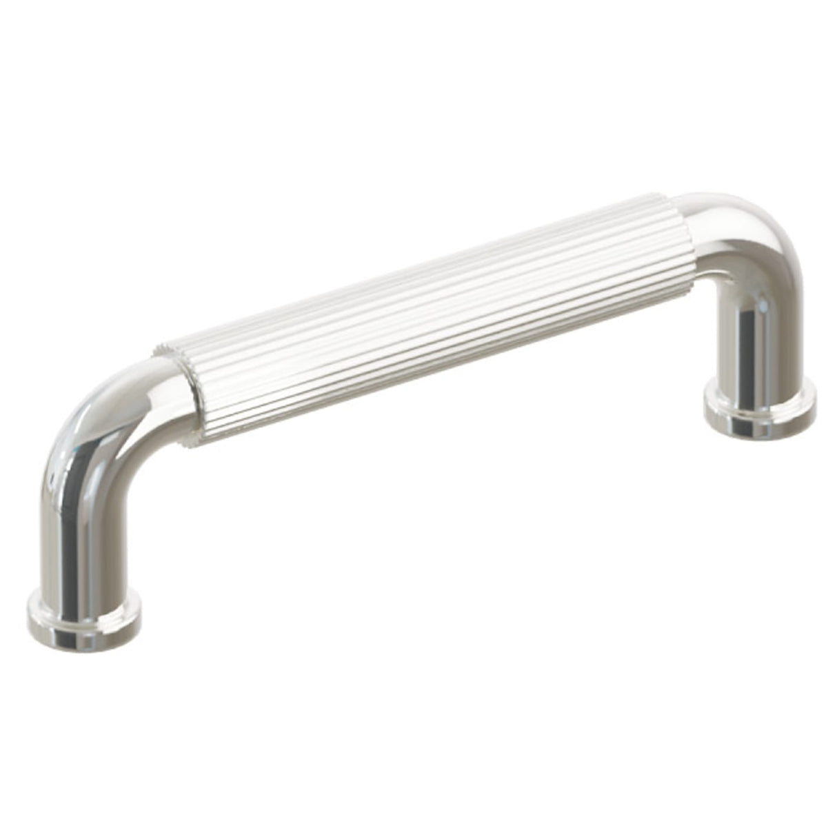 Polished Nickel "ES Fluted" Round Knobs and Drawer Pulls