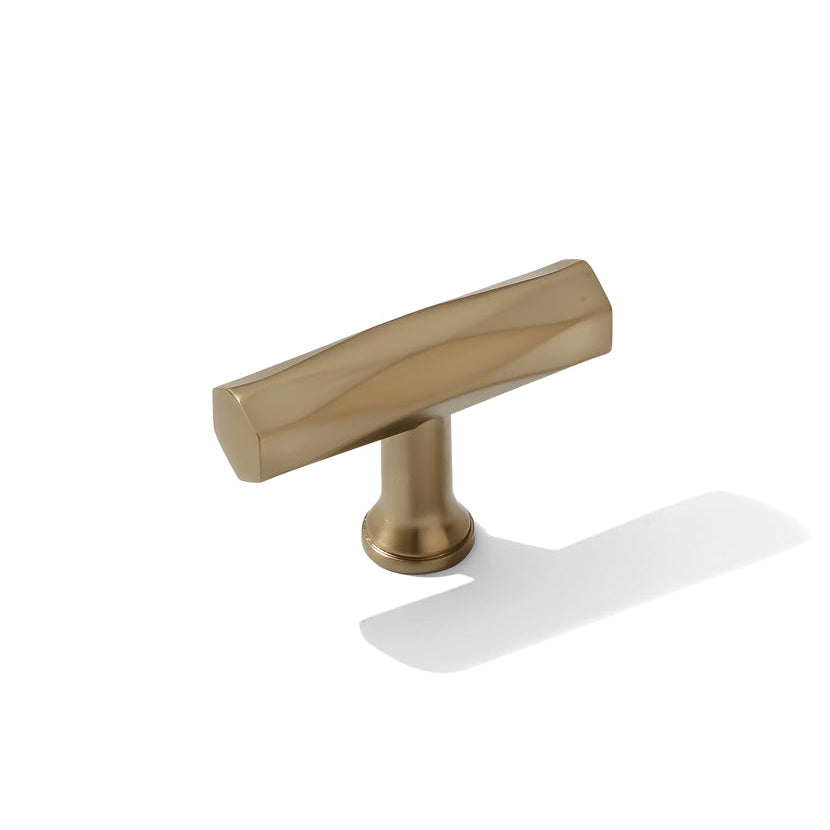 T-Bar "American Designer" Drawer Pulls in Champagne Bronze - Forge Hardware Studio