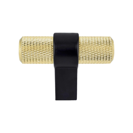 Knurled "Prelude" Champagne Bronze and Matte Black Knobs and Pulls