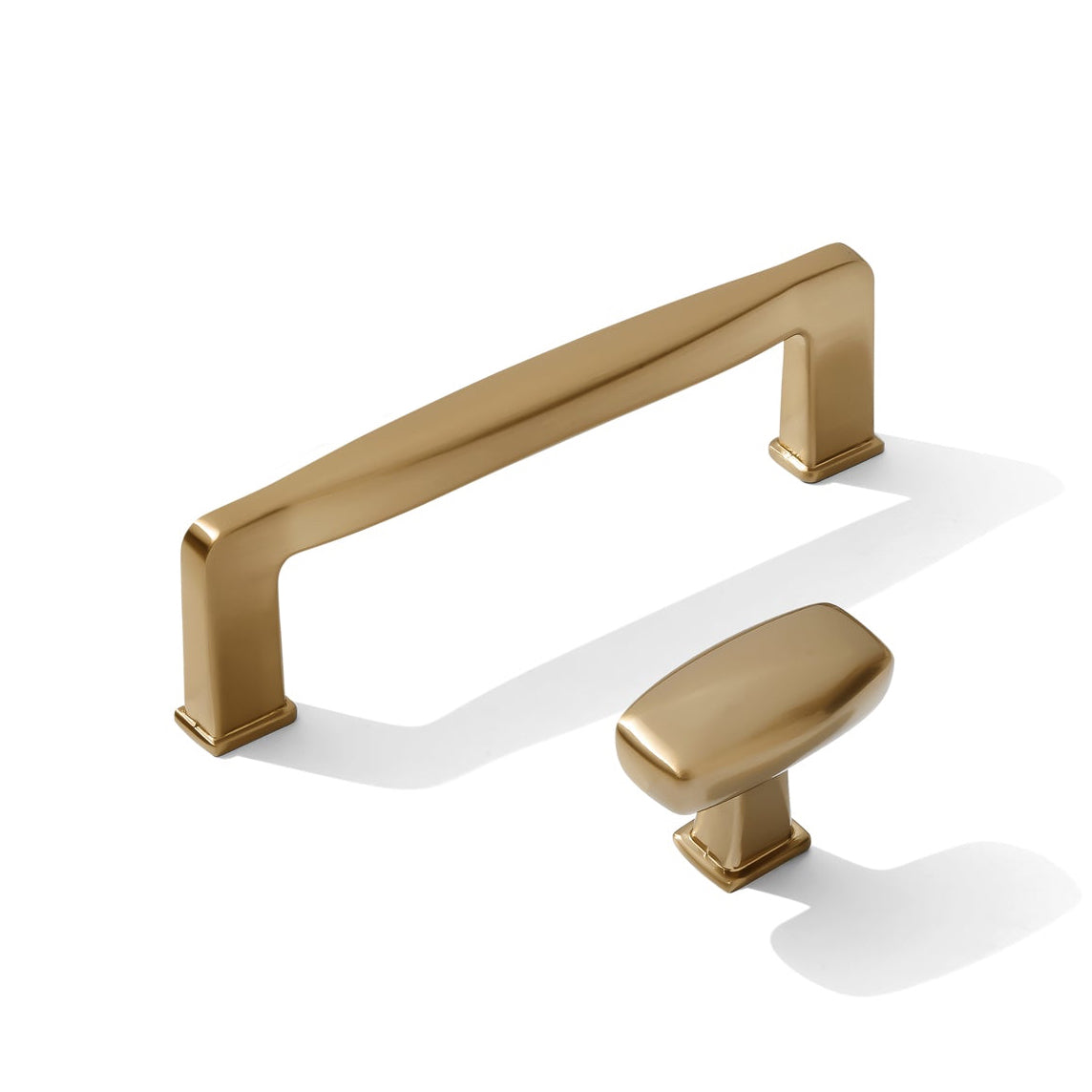 Champagne Bronze "Kelly No.1" Cabinet Knobs and Drawer Pulls