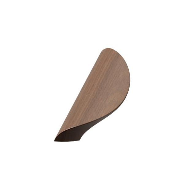Lacquered Walnut Wood "Archive" Tab Drawer Pulls - Forge Hardware Studio