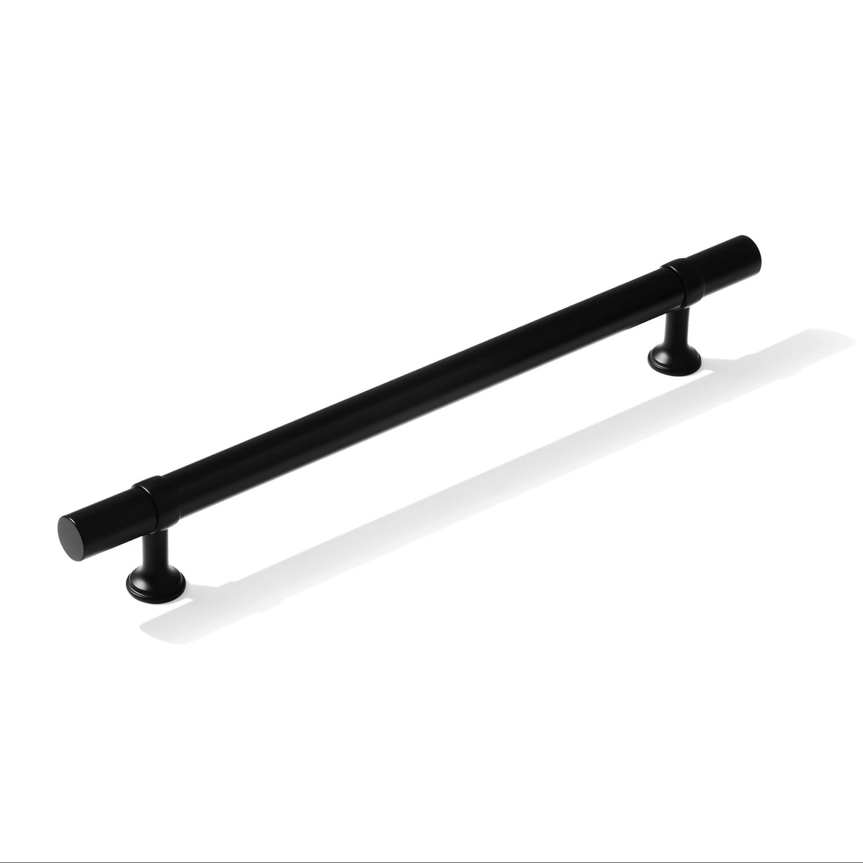 Smooth T-Bar "Contemporary" Matte Black Knobs and Pulls - Forge Hardware Studio