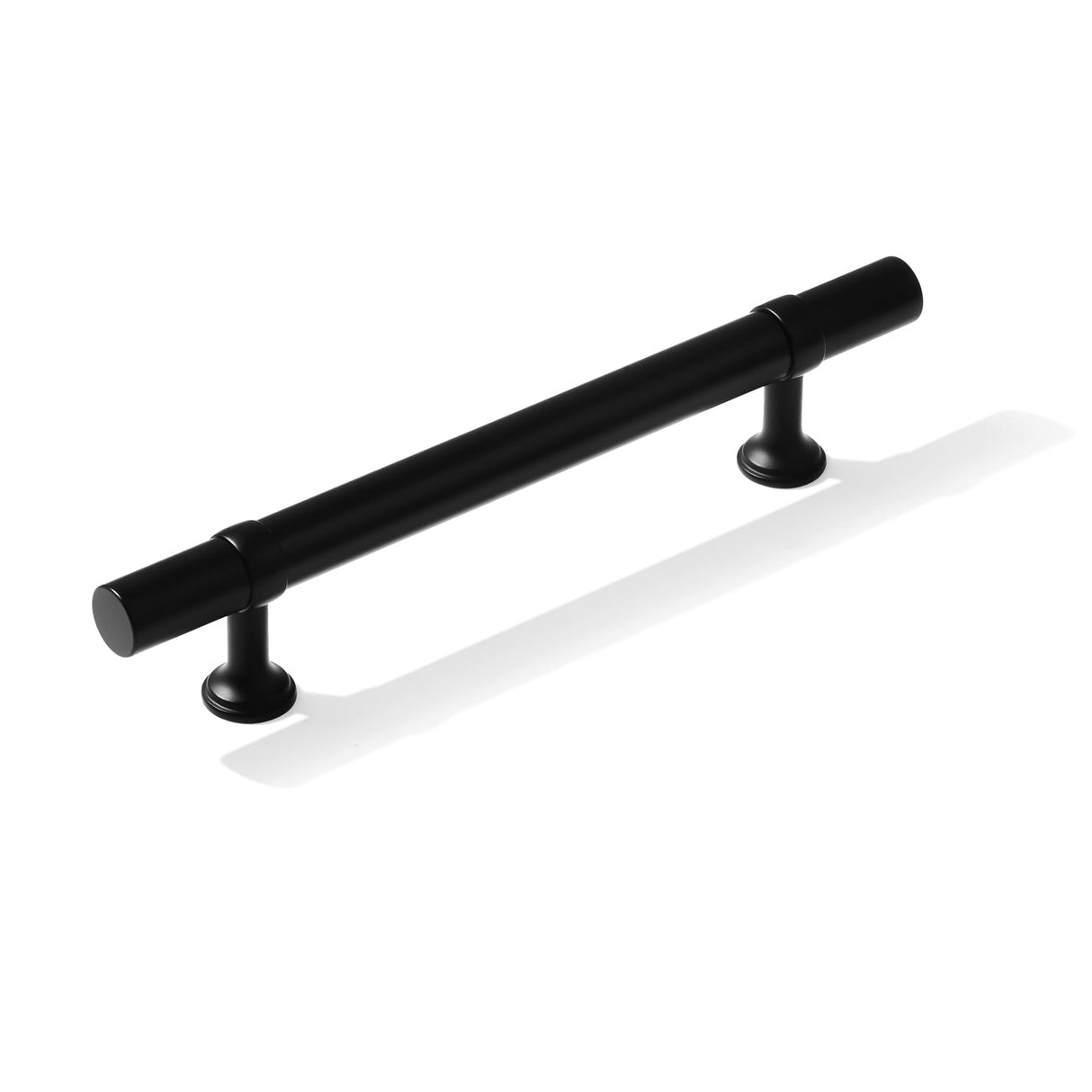 Smooth T-Bar "Contemporary" Matte Black Knobs and Pulls - Forge Hardware Studio