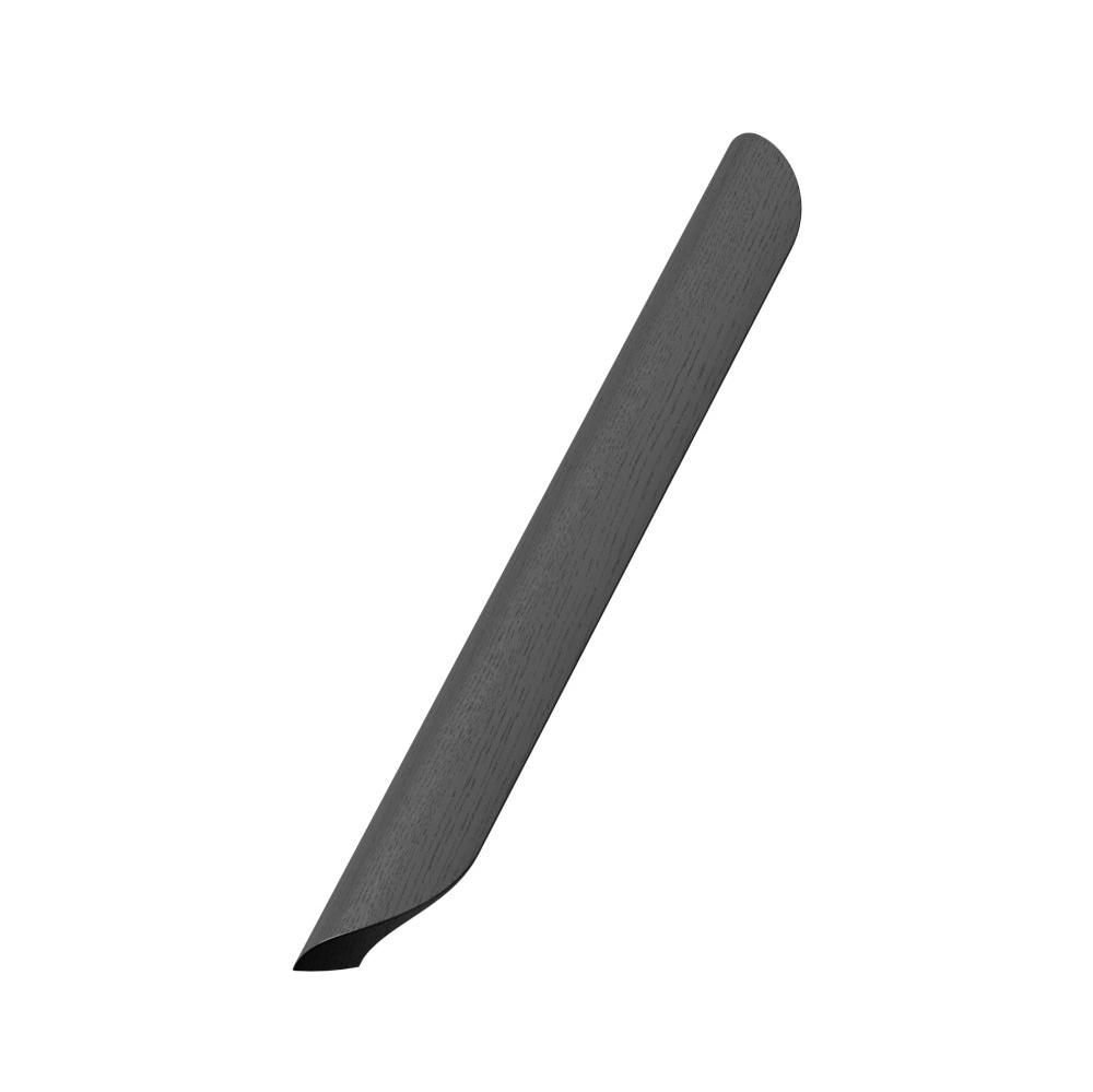 Lacquered Black Wood "Archive" Tab Drawer Pulls - Forge Hardware Studio