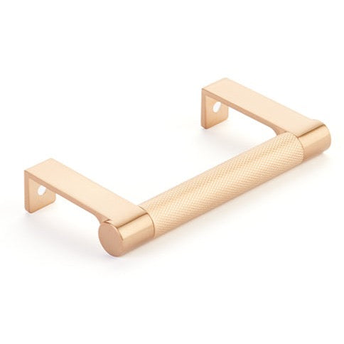 Bronze Copper "Converse" Knurled Edge Tab Drawer Pulls - Forge Hardware Studio