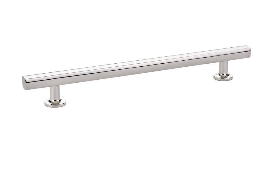 T-Bar "Geo" Cabinet Knobs and Drawer Pulls in Polished Nickel - Forge Hardware Studio