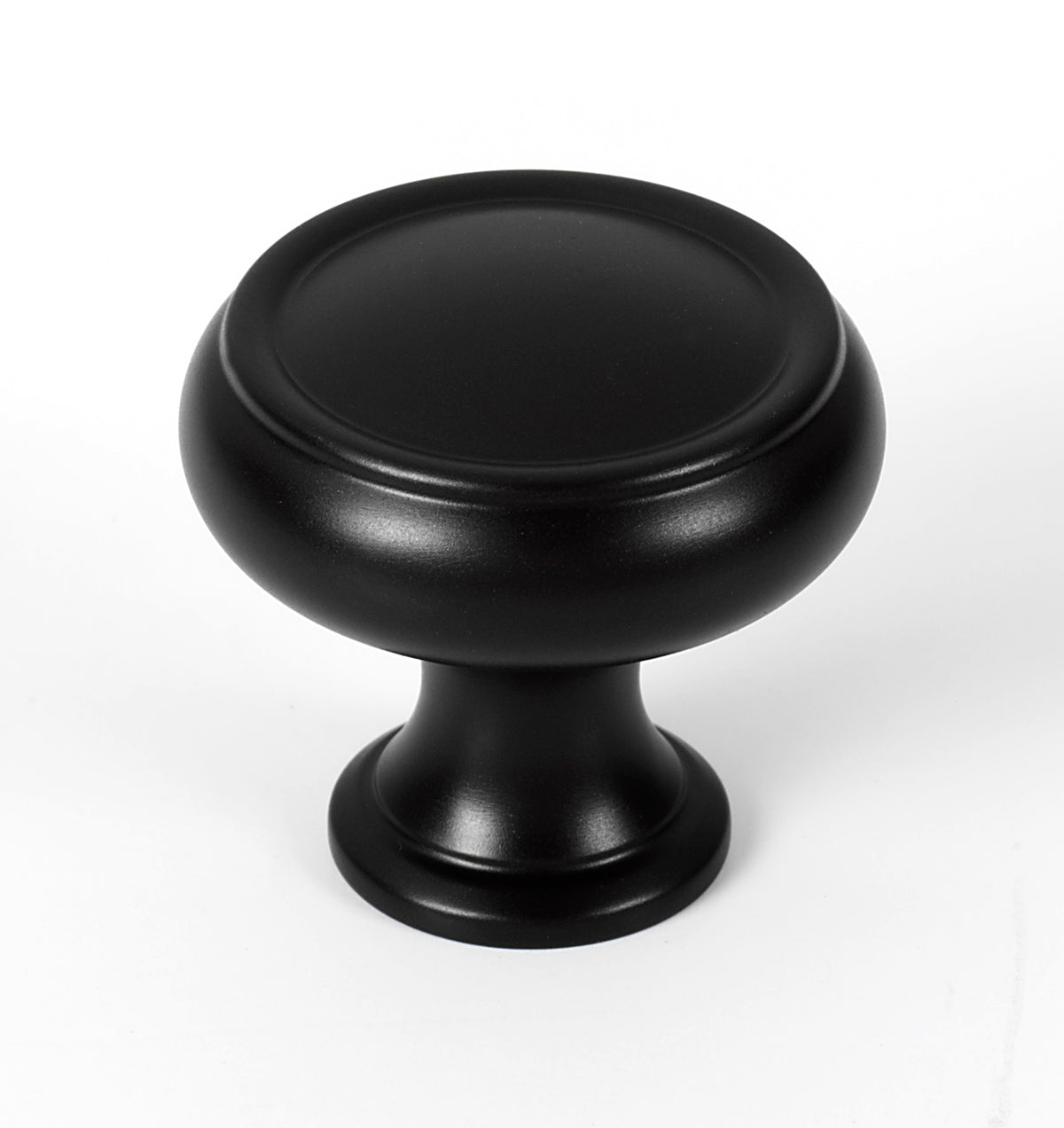 Transitional Matte Black "Perry" Cabinet Knobs and Drawer Pulls - Forge Hardware Studio