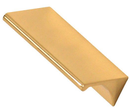 Polished Brass "Graham" Tab Drawer Pull - Forge Hardware Studio