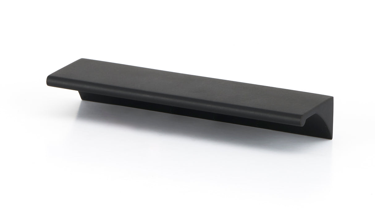 Matte Black "Graham" Tab Drawer Pull - Forge Hardware Studio