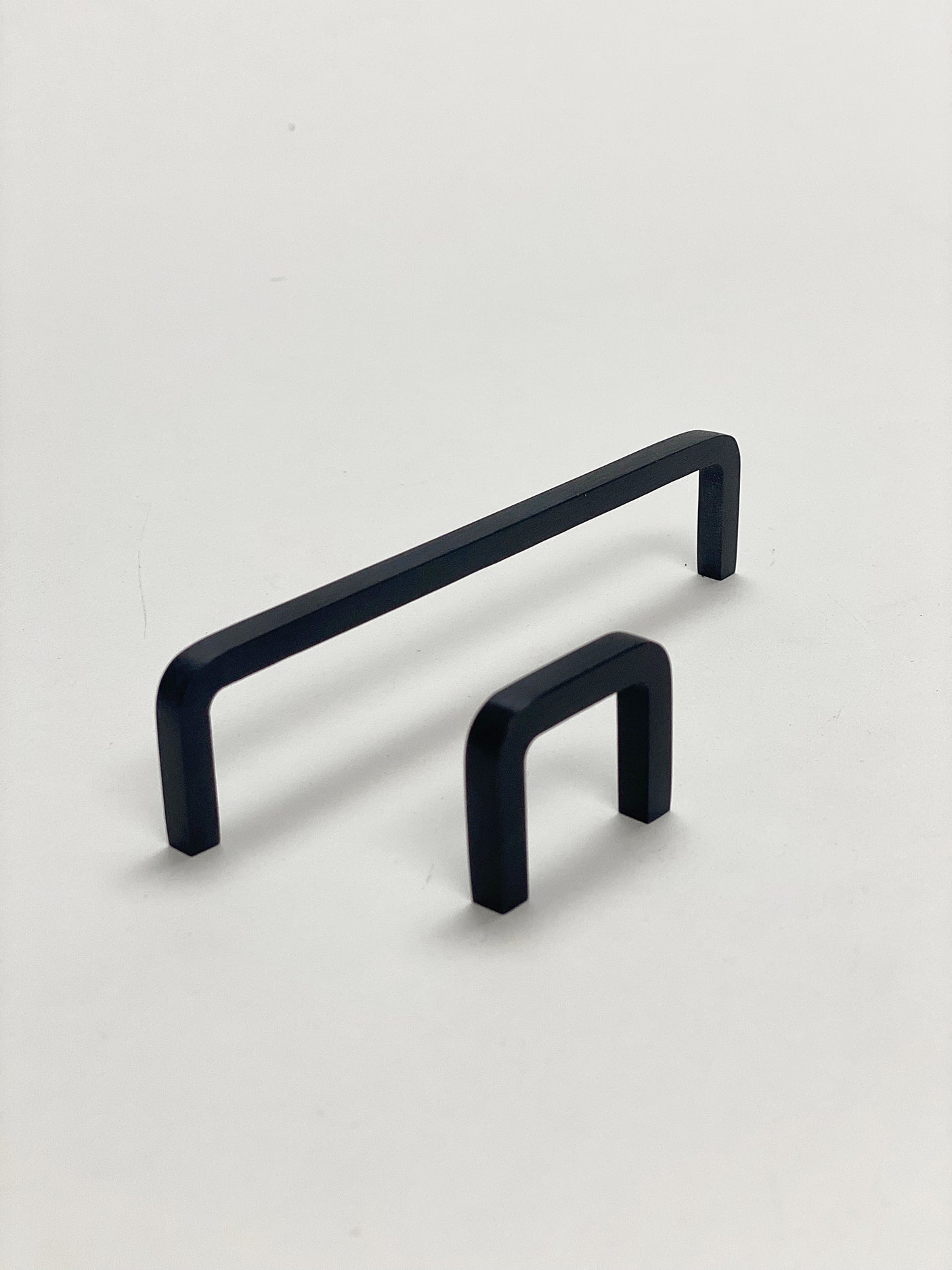 Matte Black "Lumia" Cabinet Knobs and Drawer Pulls - Forge Hardware Studio