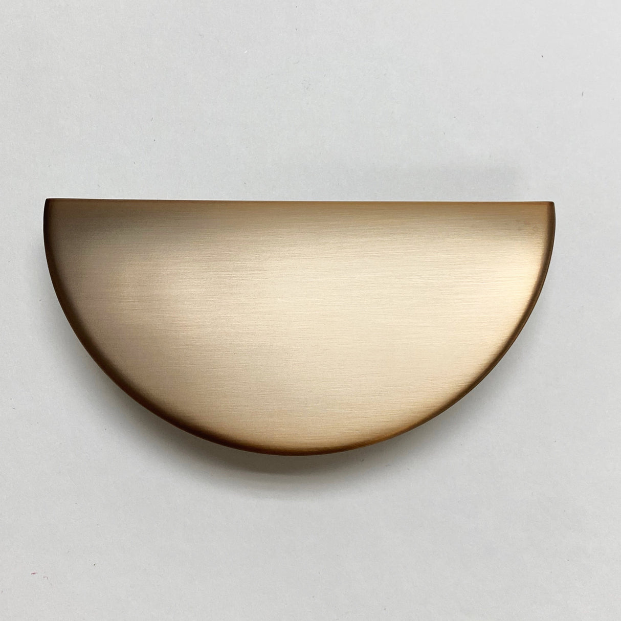 Semi-Circle "Horizon" Brushed Bronze Drawer Pulls - Forge Hardware Studio