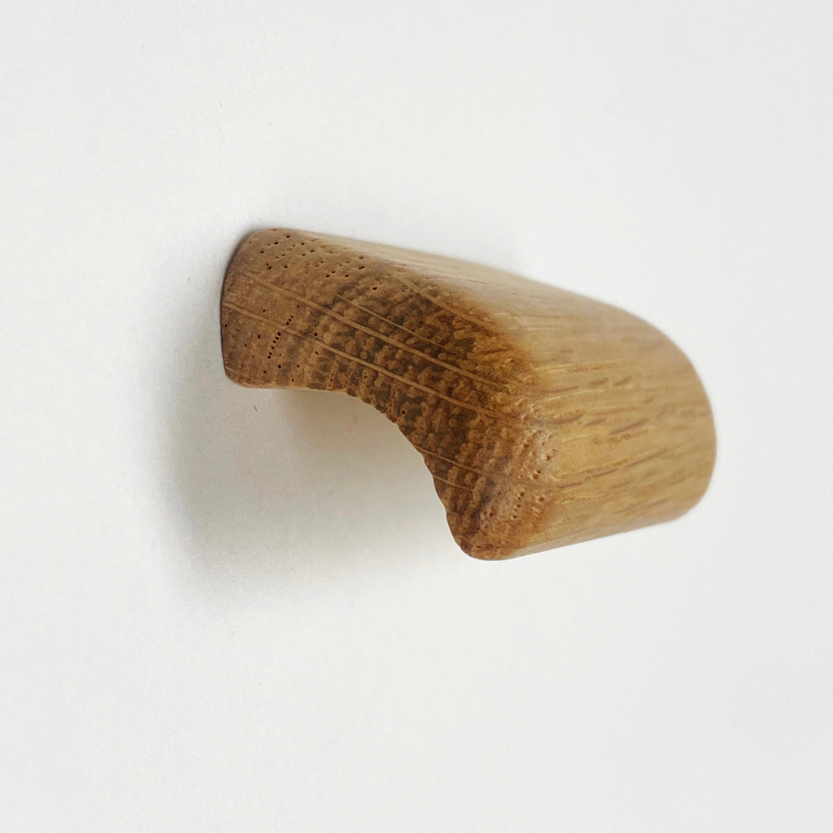 Lacquered Oak "Glove" Wood Drawer Handles - Forge Hardware Studio