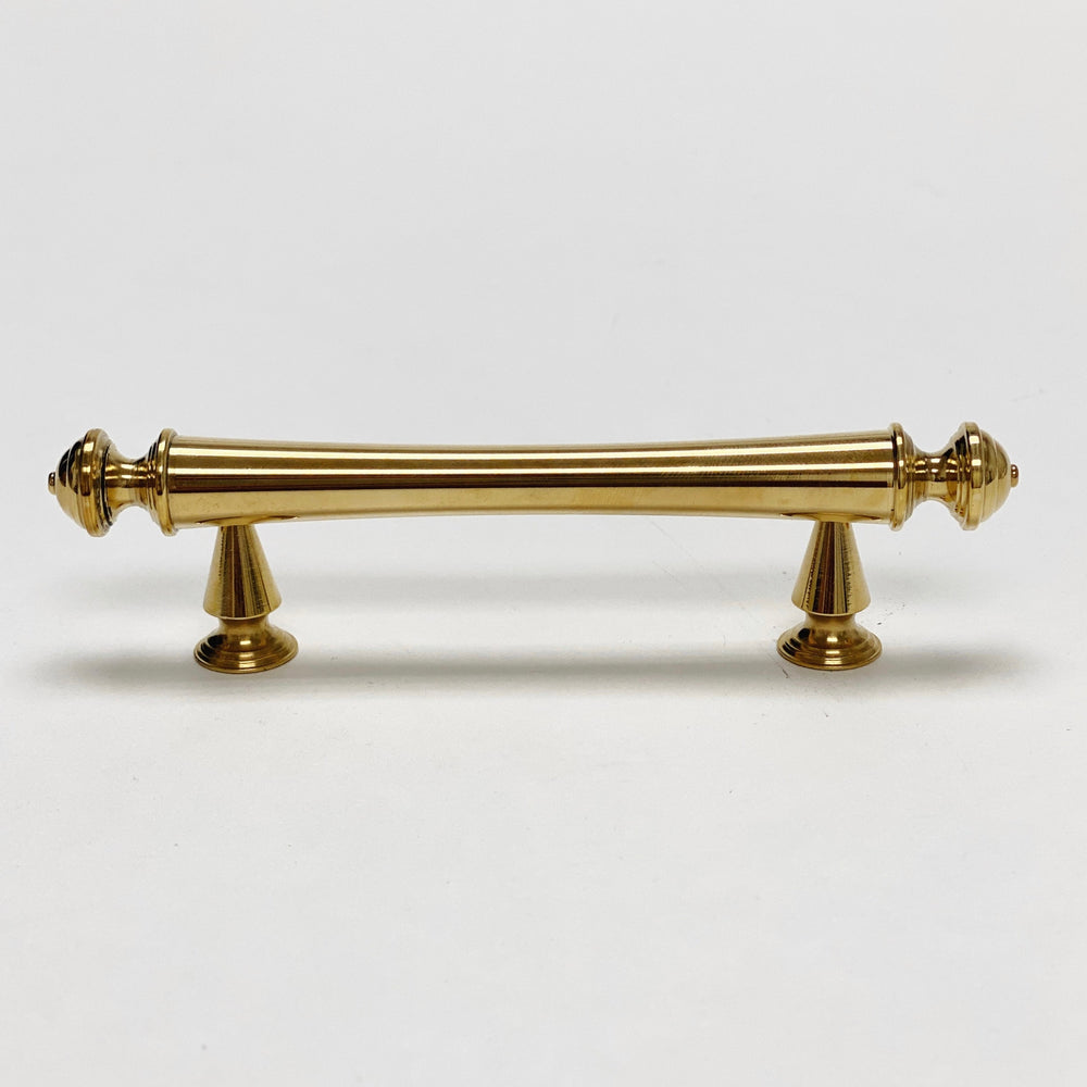 Unlacquered Brass "Emmeline" Cabinet Knobs and Drawer Pull - Forge Hardware Studio