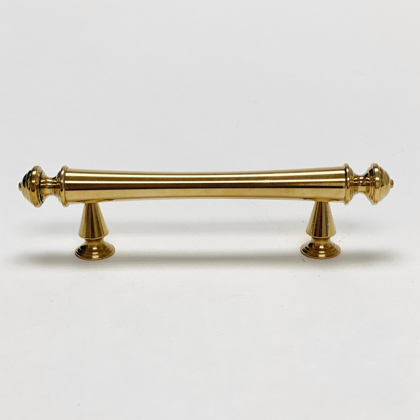 Unlacquered Brass "Emmeline" Cabinet Knobs and Drawer Pull - Forge Hardware Studio
