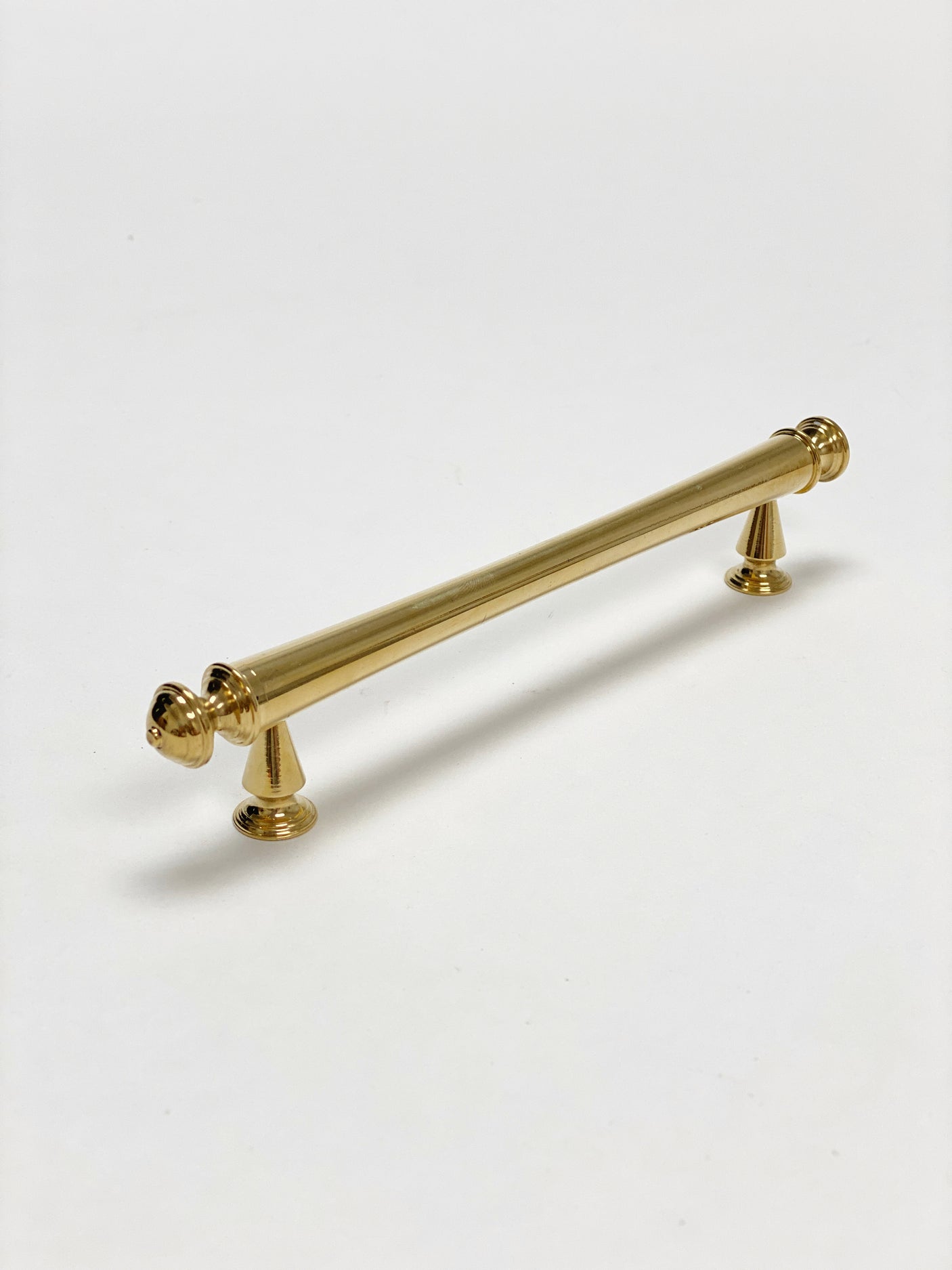 Unlacquered Brass "Emmeline" Cabinet Knobs and Drawer Pull - Forge Hardware Studio