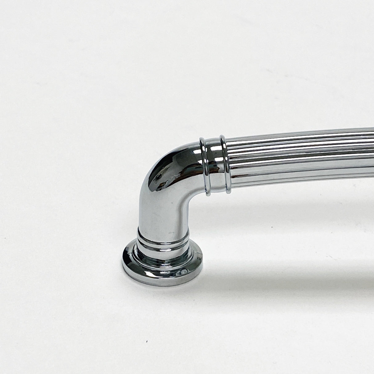 Brushed Nickel "Ridge" Round Cabinet Knob and Drawer Pulls - Forge Hardware Studio