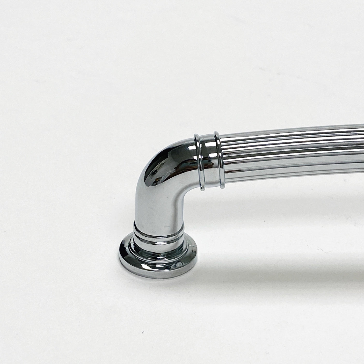 Brushed Nickel "Ridge" Round Cabinet Knob and Drawer Pulls - Forge Hardware Studio