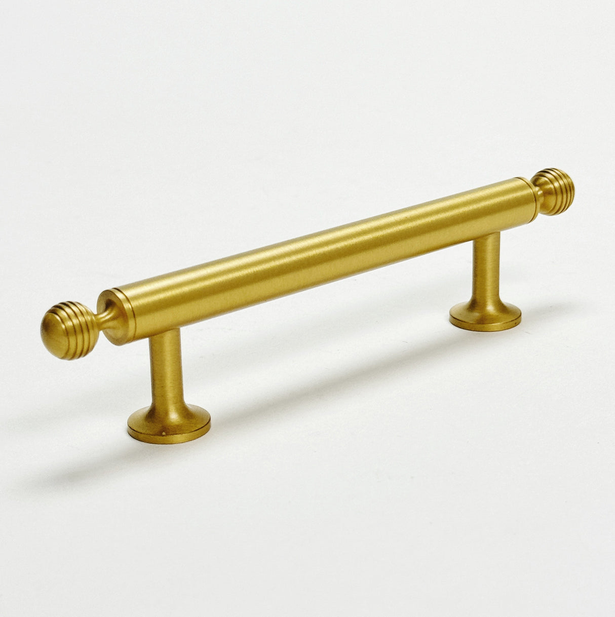 Satin Brass "Sweet" Beehive Cabinet Knob and Drawer Pulls - Forge Hardware Studio