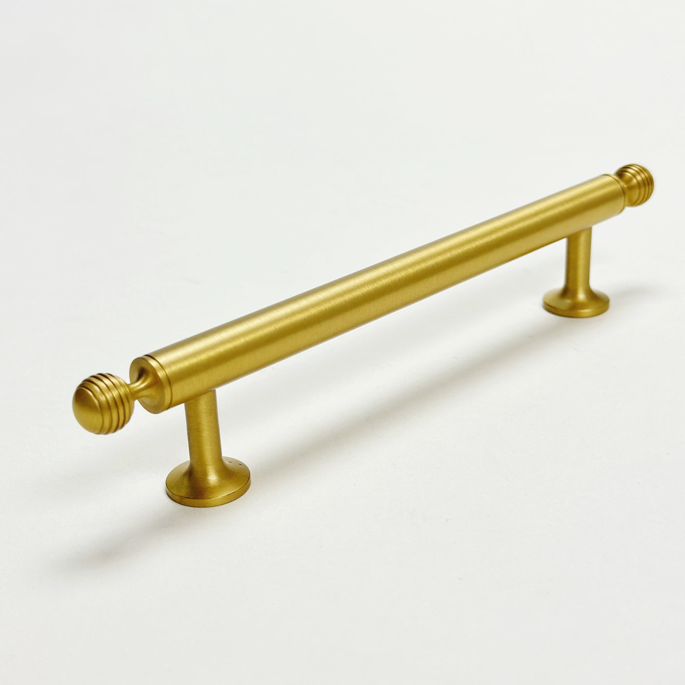 Satin Brass "Sweet" Beehive Cabinet Knob and Drawer Pulls - Forge Hardware Studio