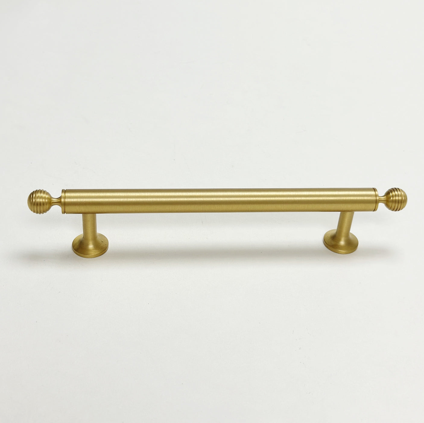 Satin Brass "Sweet" Beehive Cabinet Knob and Drawer Pulls - Forge Hardware Studio