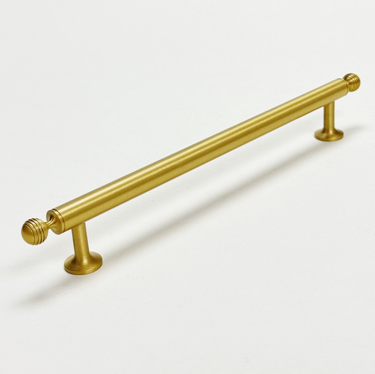 Satin Brass "Sweet" Beehive Cabinet Knob and Drawer Pulls - Forge Hardware Studio